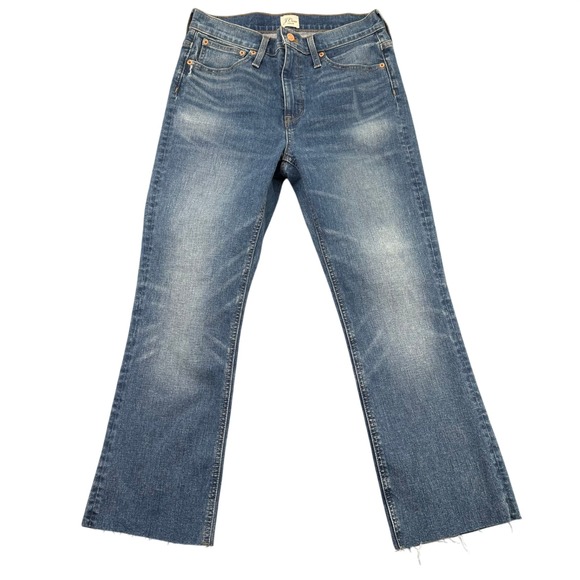 J.Crew Denim - J Crew Billie Demi Boot Crop Jeans Women 29 Cotton Indie Sleek Boho Western